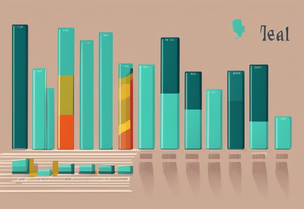 Vergleich der Anzahl der Milliardäre in Deutschland und anderen Ländern, Balkendiagramm mit Euro-Symbolen, moderne digitale Illustration, Hauptfarbe Teal