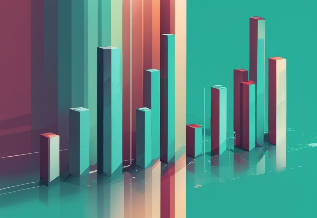 Modernes digitales Gemälde mit einem Balkendiagramm, das die Einnahmen der 10 bestverdienenden Personen in Deutschland vergleicht, Hauptfarbe ist Türkis.