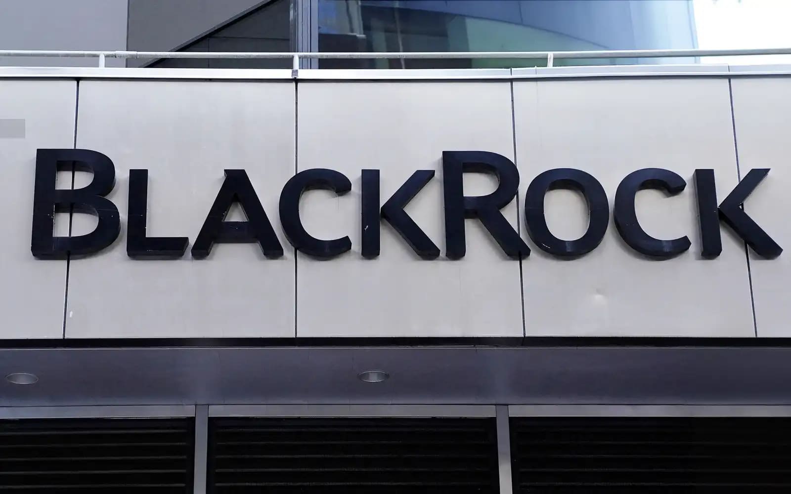 Das Logo der Firma Blackrock.